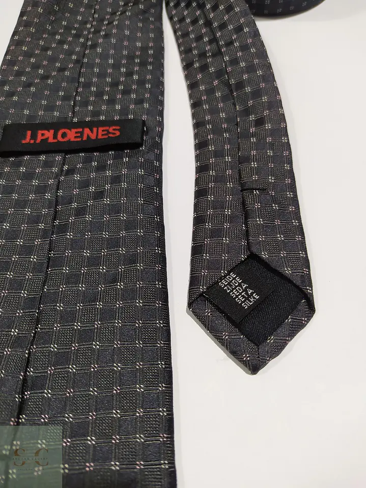 Corbata de Seda Jacquard a Micropatrón Geométrico J.Ploenes 3