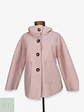 Abrigo Corto Oversize Rosa Palo Made in Italy Talla M - Miniatura 1