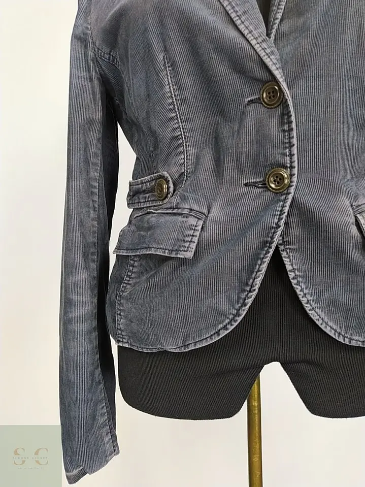 Chaqueta Blazer Cotelé Plomo s.Oliver Talla M 3
