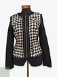 Chaqueta Ashley Brooks Pata de Gallo en Mezcla de Lana Talla SM - Miniatura 1