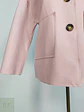 Abrigo Corto Oversize Rosa Palo Made in Italy Talla M - Miniatura 3