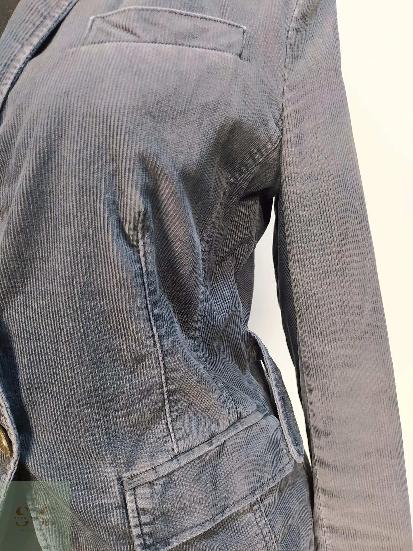 Chaqueta Blazer Cotelé Plomo s.Oliver Talla M 5