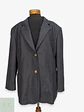 Blazer Vintage en Lana Virgen Gris Plomo con Botones Heráldicos Dorados Talla XXXL - Miniatura 1