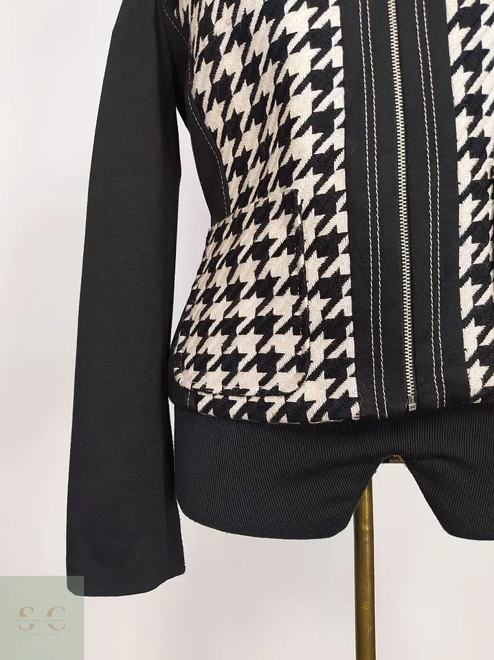 Chaqueta Ashley Brooks Pata de Gallo en Mezcla de Lana Talla SM 3