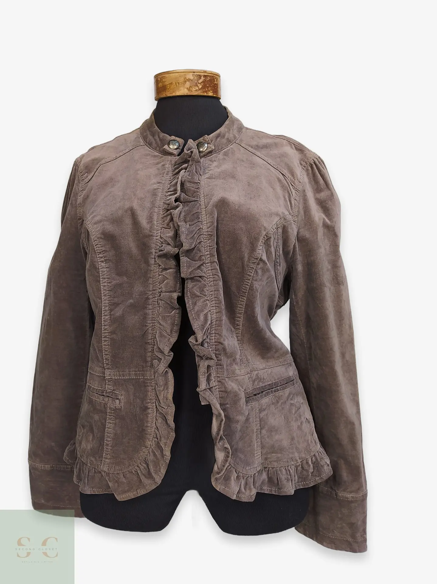 Chaqueta Aterciopelada de Algodón con Volantes Street One Talla L 1