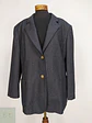 Blazer Vintage en Lana Virgen Gris Plomo con Botones Heráldicos Dorados Talla XXXL - Miniatura 2