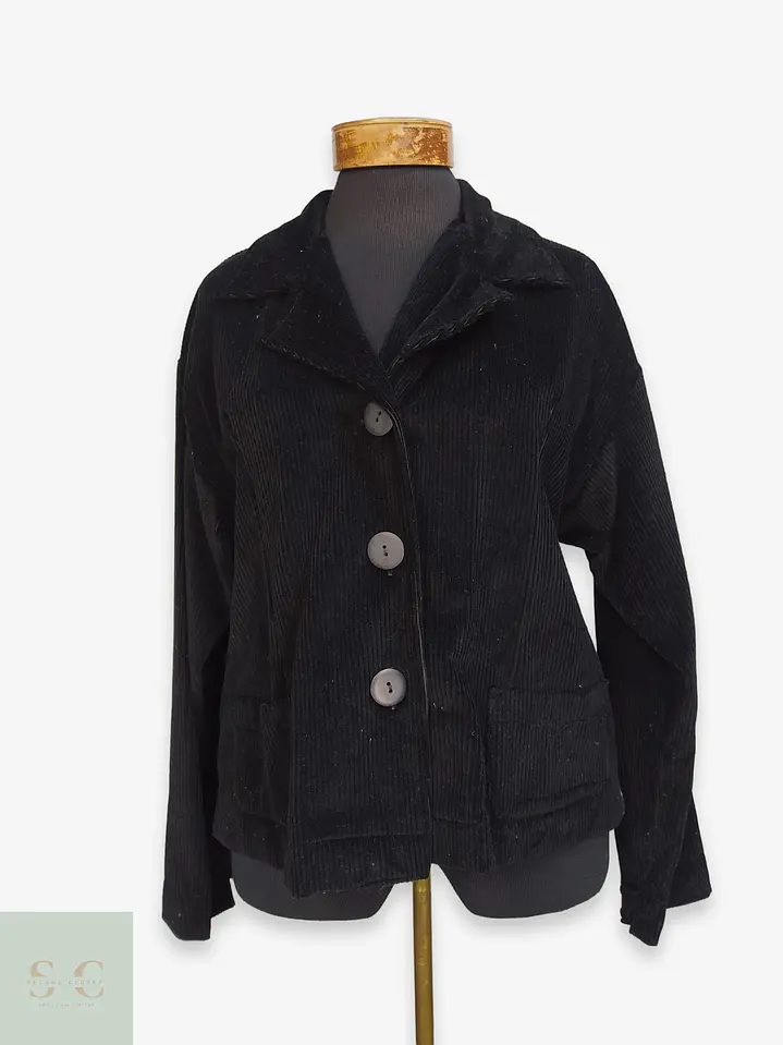 Chaqueta Zep-Zep Germany Cotelé Negro de Algodón Talla XXXL 1