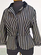 Chaqueta Vintage Miss Helen Estampado Espiga y Cuello de Terciopelo Talla SM - Miniatura 4