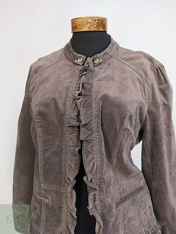 Chaqueta Aterciopelada de Algodón con Volantes Street One Talla L 5