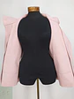 Abrigo Corto Oversize Rosa Palo Made in Italy Talla M - Miniatura 8