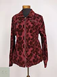 Chaqueta Burdeos en Algodón con Relieve Damasco Velvet Talla XL - Miniatura 2