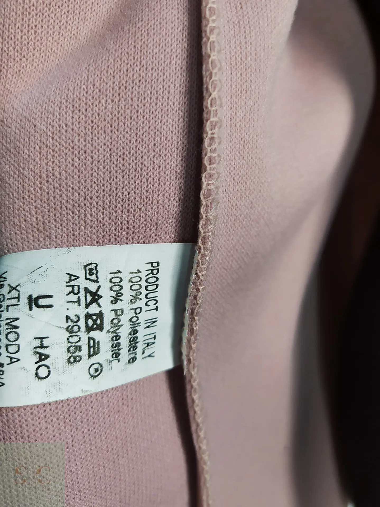 Abrigo Corto Oversize Rosa Palo Made in Italy Talla M 9