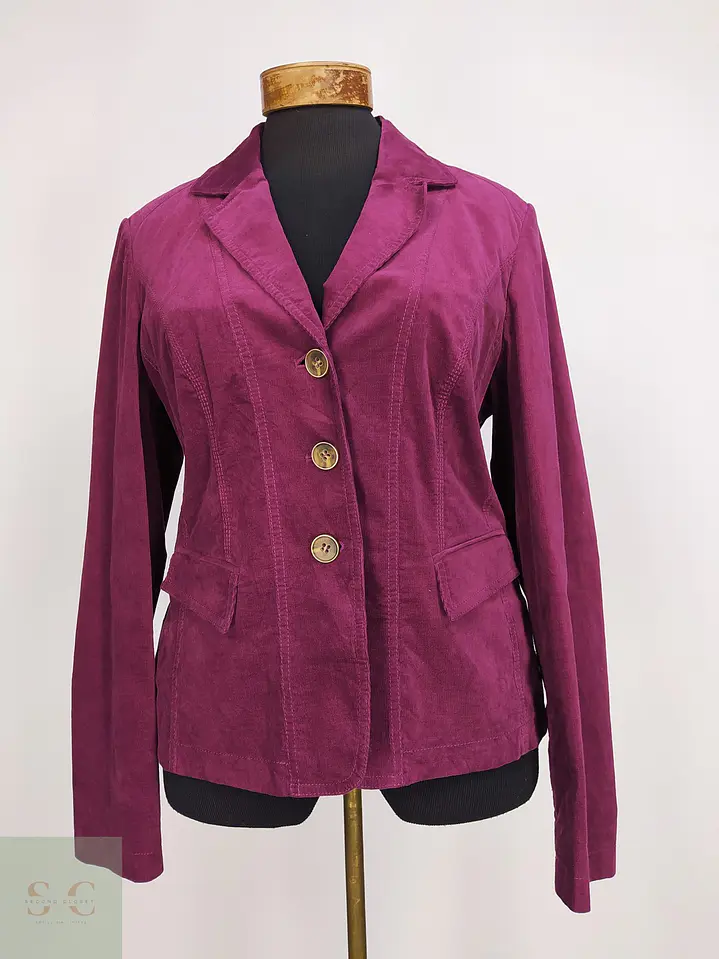 Chaqueta Betty Barclay de Algodón Fucsia Talla M 2