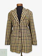 Blazer Hirsch Tweed Lana Virgen Verde Camel Talla L - Miniatura 1