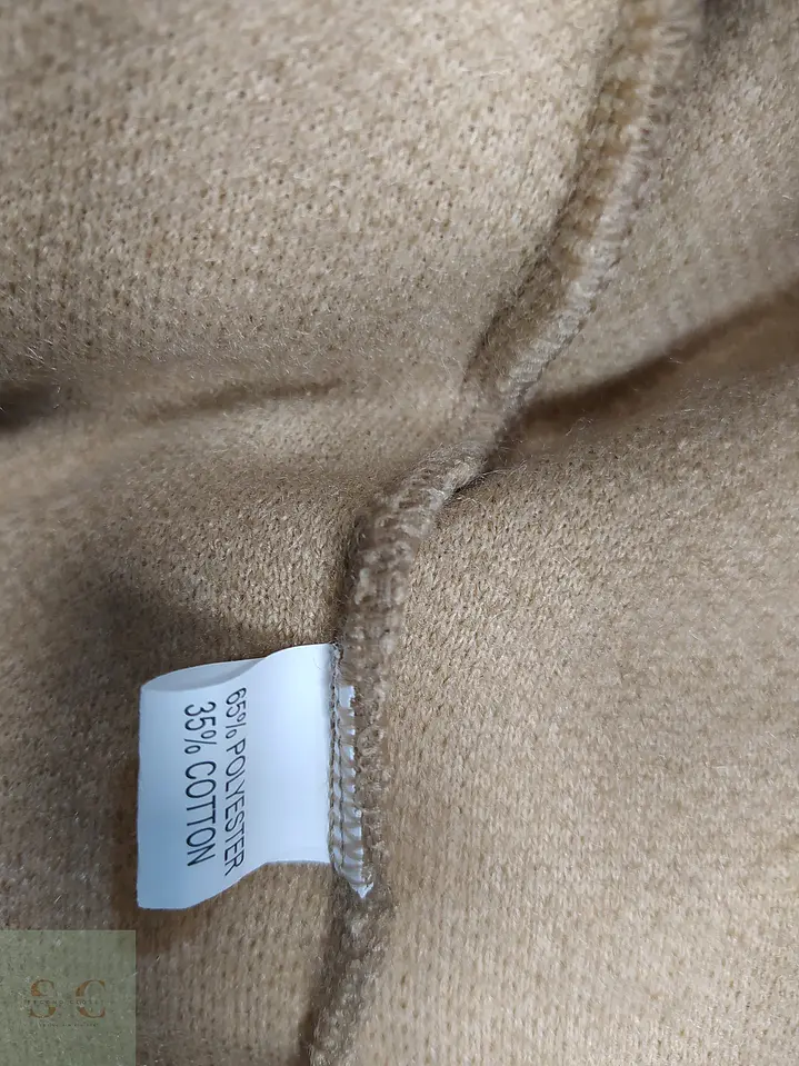 Tapado Camel Minimalista Texturizado Talla SM 9