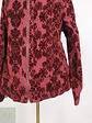 Chaqueta Burdeos en Algodón con Relieve Damasco Velvet Talla XL - Miniatura 4