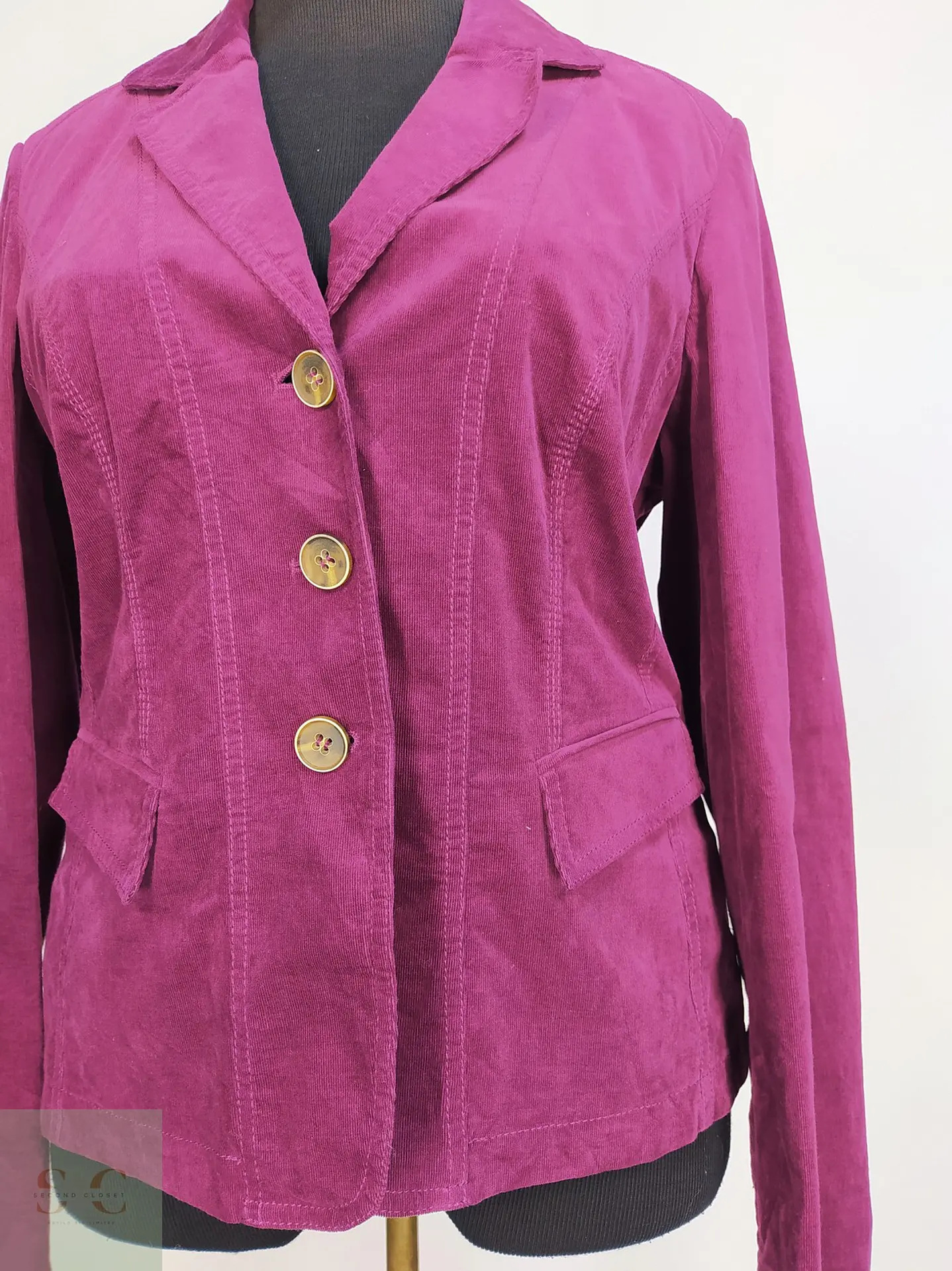 Chaqueta Betty Barclay de Algodón Fucsia Talla M 4