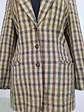Blazer Hirsch Tweed Lana Virgen Verde Camel Talla L - Miniatura 4