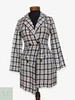 Chaqueta Larga Tweed Cruzada Blanco y Negro Talla XS - Miniatura 1