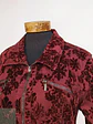 Chaqueta Burdeos en Algodón con Relieve Damasco Velvet Talla XL - Miniatura 7