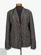 Blazer Tommy Hilfiger a Cuadros Gris y Mostaza Talla XXXL - Miniatura 1