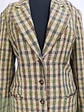 Blazer Hirsch Tweed Lana Virgen Verde Camel Talla L - Miniatura 6