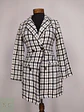 Chaqueta Larga Tweed Cruzada Blanco y Negro Talla XS - Miniatura 2