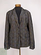 Blazer Tommy Hilfiger a Cuadros Gris y Mostaza Talla XXXL - Miniatura 2