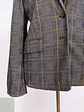 Blazer Tommy Hilfiger a Cuadros Gris y Mostaza Talla XXXL - Miniatura 3