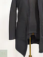 Tapado Largo Negro Texturizado Minimalista Talla SM - Miniatura 3