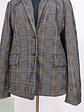 Blazer Tommy Hilfiger a Cuadros Gris y Mostaza Talla XXXL - Miniatura 4