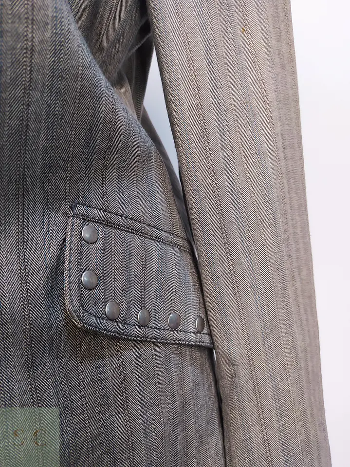 Chaqueta Blazer Monica In Donna Espiga con Apliques Talla L 7
