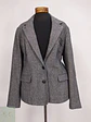 Chaqueta Blazer 4 Wards Tweed Plomo Lana Talla L - Miniatura 2