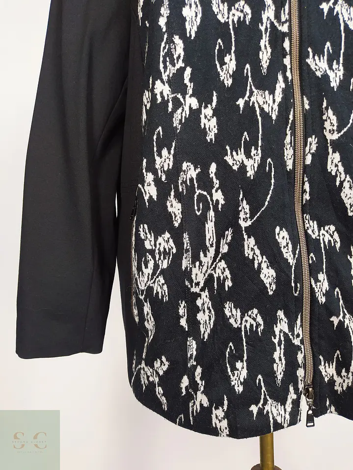 Chaqueta Gelco Jacquard Monocromática con Cierre Metálico Talla XXL 3