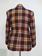 Chaqueta Blazer Gabriella Benelli en Lana Virgen a Cuadros Burdeos Talla SM - Miniatura 8
