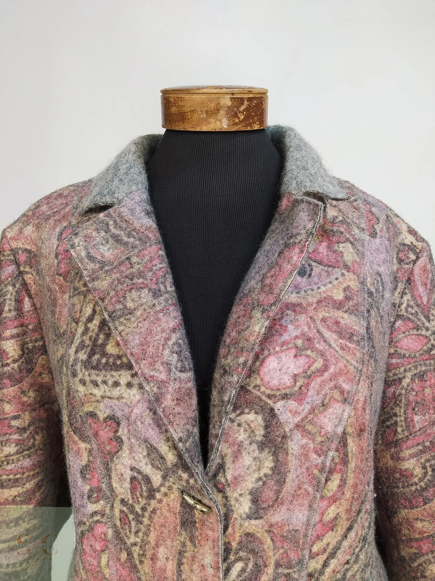 Chaqueta Sastrería Alpina Paisley Lana Virgen Vintage Talla XXXL 6