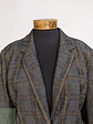Blazer Tommy Hilfiger a Cuadros Gris y Mostaza Talla XXXL - Miniatura 6