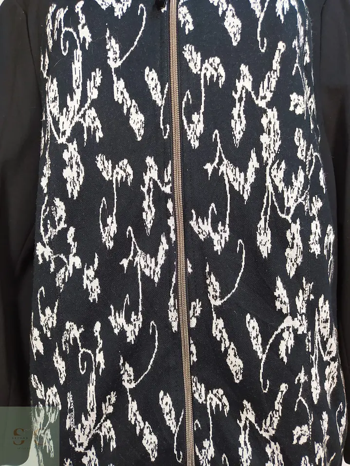 Chaqueta Gelco Jacquard Monocromática con Cierre Metálico Talla XXL 4