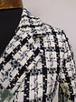 Chaqueta Larga Tweed Cruzada Blanco y Negro Talla XS - Miniatura 7