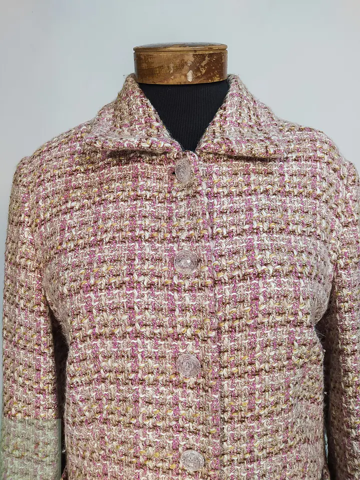 Chaqueta Tweed Gerry Weber Rosa en Mezcla de Lana Talla M 5