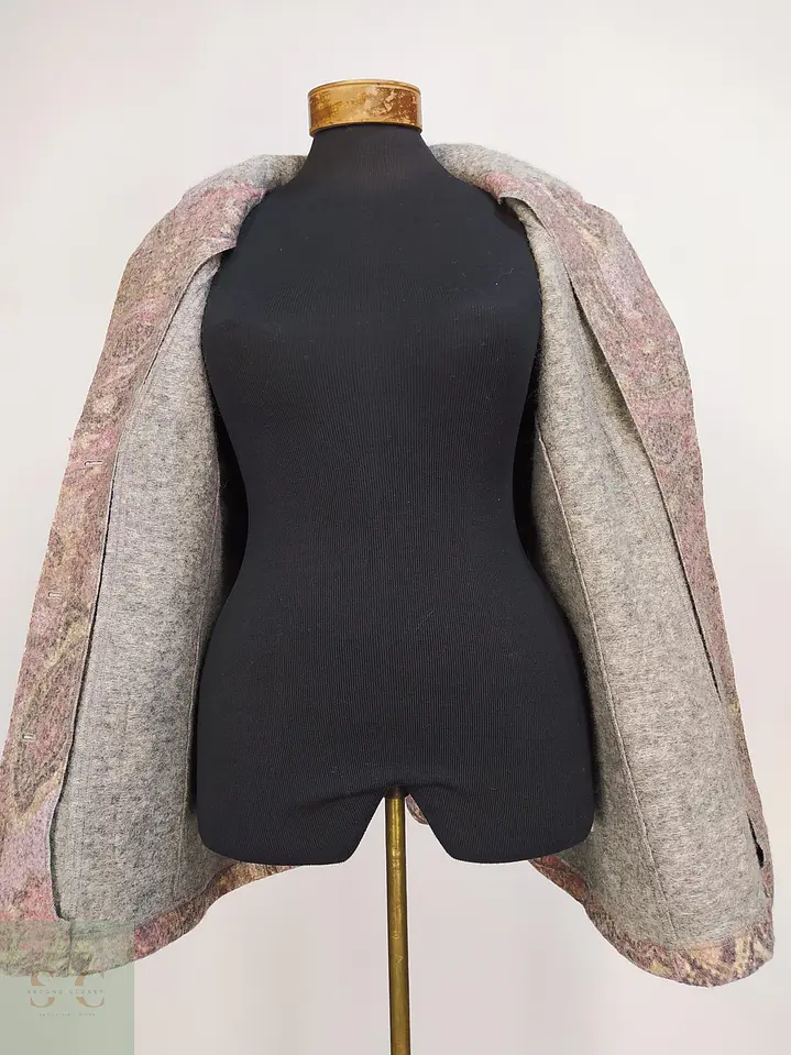 Chaqueta Sastrería Alpina Paisley Lana Virgen Vintage Talla XXXL 7