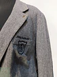 Chaqueta Blazer 4 Wards Tweed Plomo Lana Talla L - Miniatura 6
