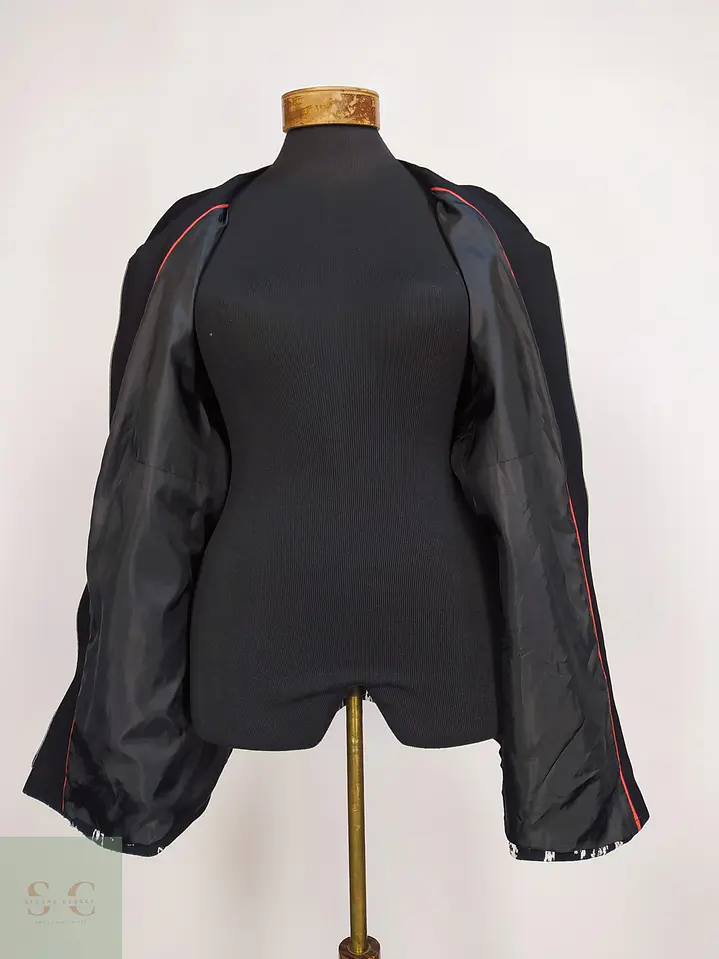 Chaqueta Gelco Jacquard Monocromática con Cierre Metálico Talla XXL 7