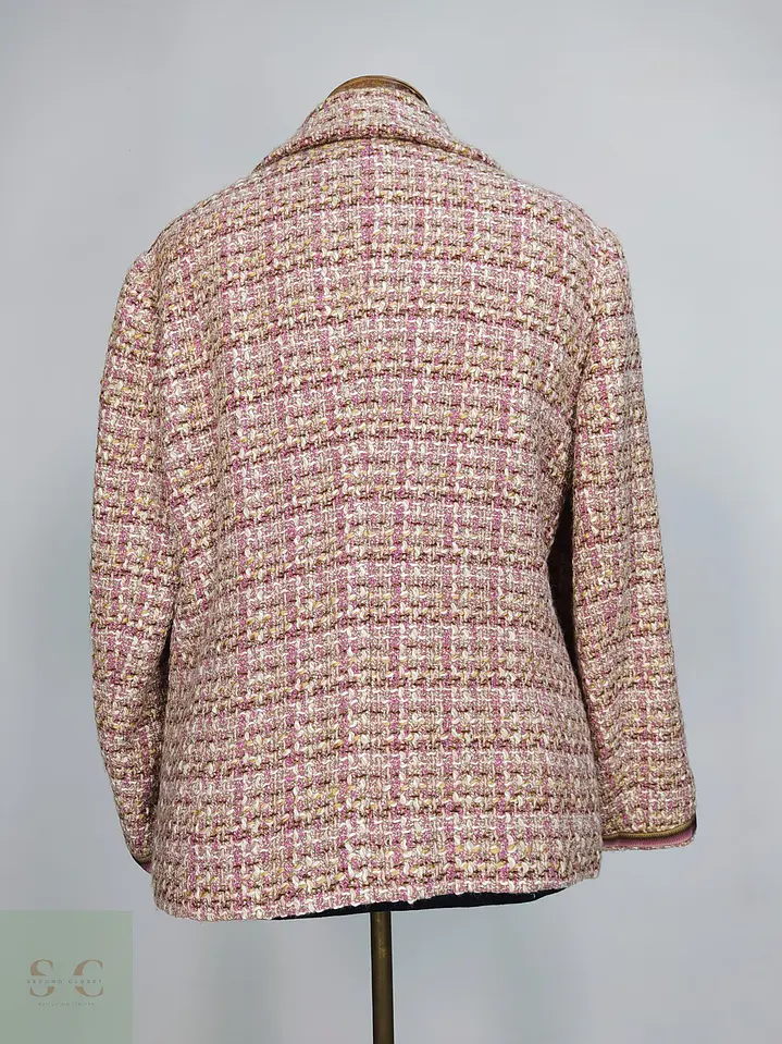 Chaqueta Tweed Gerry Weber Rosa en Mezcla de Lana Talla M 8