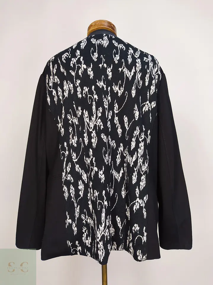 Chaqueta Gelco Jacquard Monocromática con Cierre Metálico Talla XXL 8