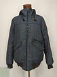 Chaqueta Bomber Acolchada con Capucha en Textura Denim Talla L - Miniatura 2