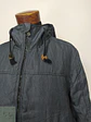 Chaqueta Bomber Acolchada con Capucha en Textura Denim Talla L - Miniatura 4