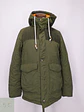 Parka Utilitaria Verde Oliva con Canesú de Pana Talla SM - Miniatura 2