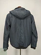 Chaqueta Bomber Acolchada con Capucha en Textura Denim Talla L - Miniatura 6
