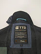 Chaqueta Bomber Acolchada con Capucha en Textura Denim Talla L - Miniatura 8